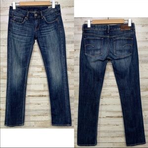 G-Star Raw 3301 Women's Straight Low Rise
Medium Wash Jeans 28 x 32